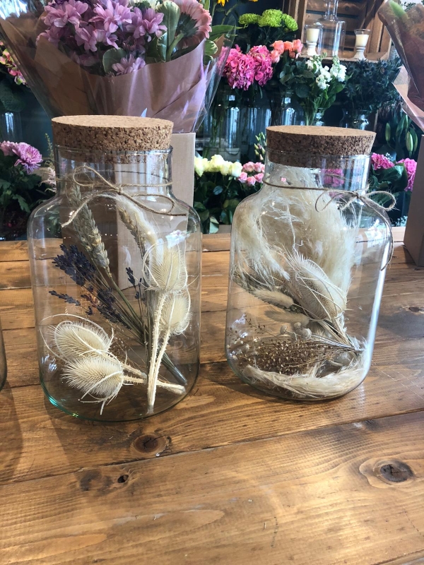 Dried Grass Vases